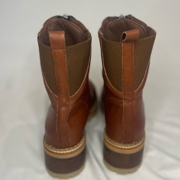 Hee Brown Leather Front Zip Ankle Boot Size 42 NEW - Picture 9 of 11